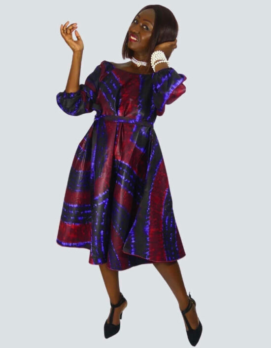 Robe Malia évasée bazin