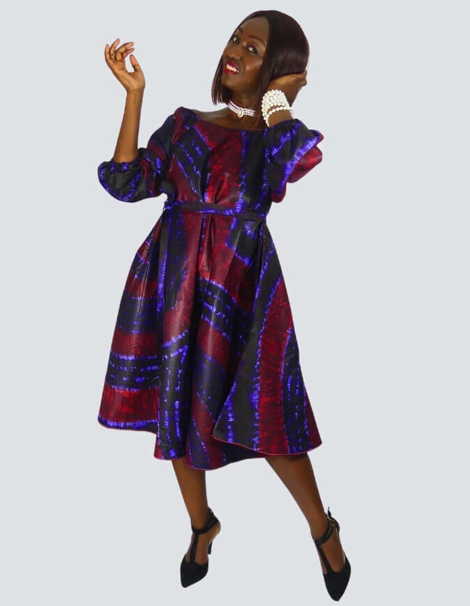 Robe Malia évasée bazin