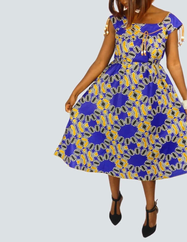 Jolie robe pati évasée – Image 5