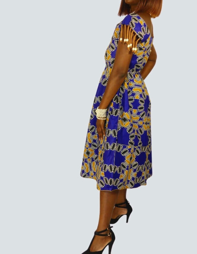 Jolie robe pati évasée – Image 3