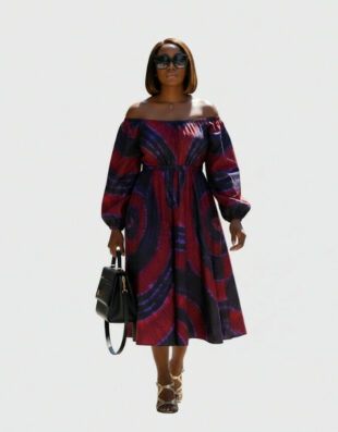 Robe Malia évasée bazin