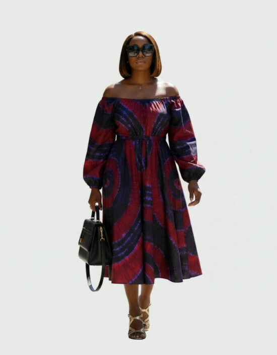 Robe Malia évasée bazin