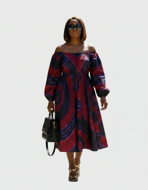 Robe Malia évasée bazin