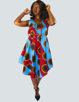 Robe Zélie évasée bazin