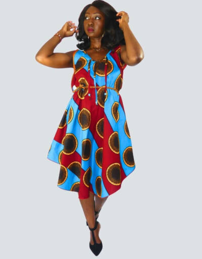 Robe Zélie évasée bazin