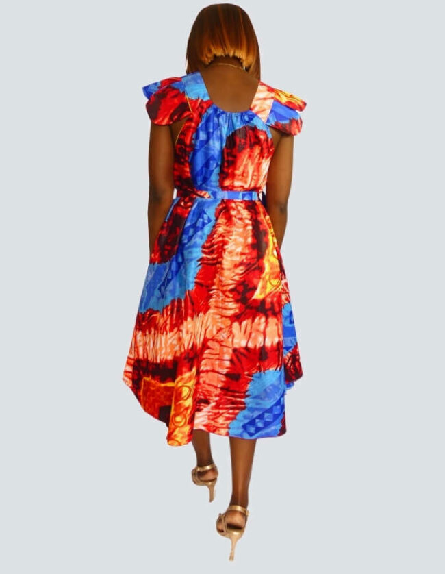 Robe Suzie évasée bazin – Image 3