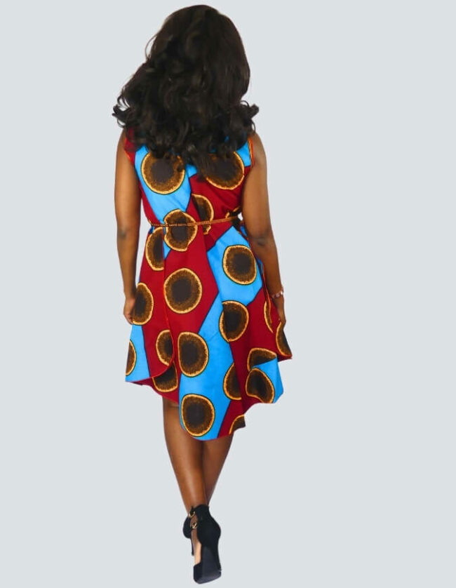 Robe Zélie évasée bazin – Image 2