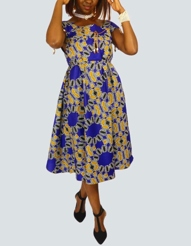 Jolie robe pati évasée – Image 7