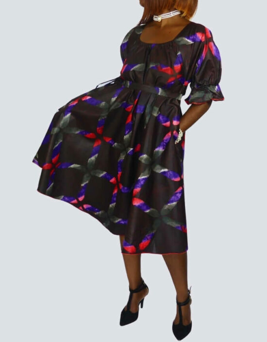 Robe Sibiti évasée bazin