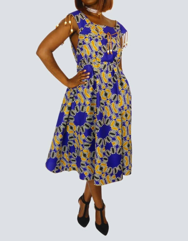 Jolie robe pati évasée