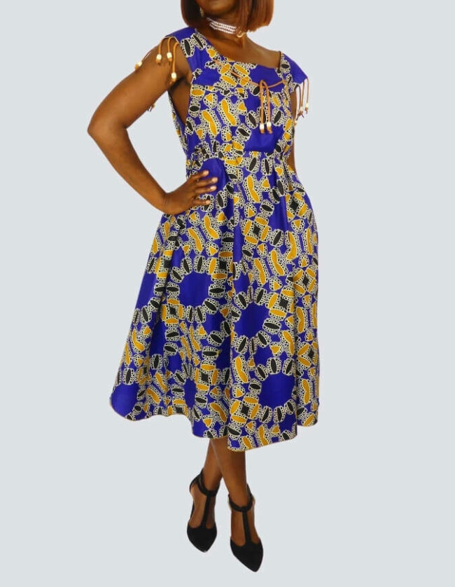 Jolie robe pati évasée