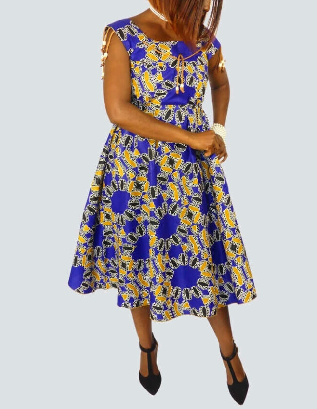 Jolie robe pati évasée – Image 8