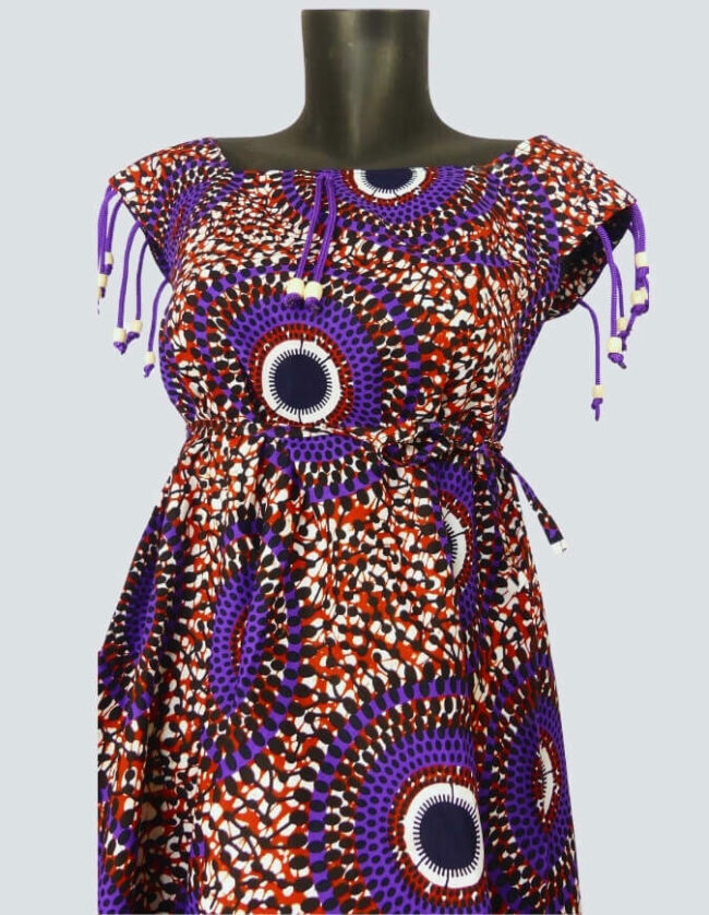 Jolie robe pati violet – Image 2