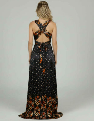 Robe BAMBARA Silk Bogolan bogolan robe silk soie africain femme été