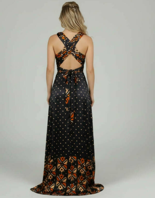 Robe BAMBARA Silk Bogolan bogolan robe silk soie africain femme été