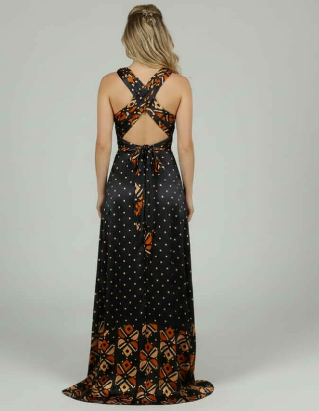 Robe BAMBARA Silk Bogolan bogolan robe silk soie africain femme été