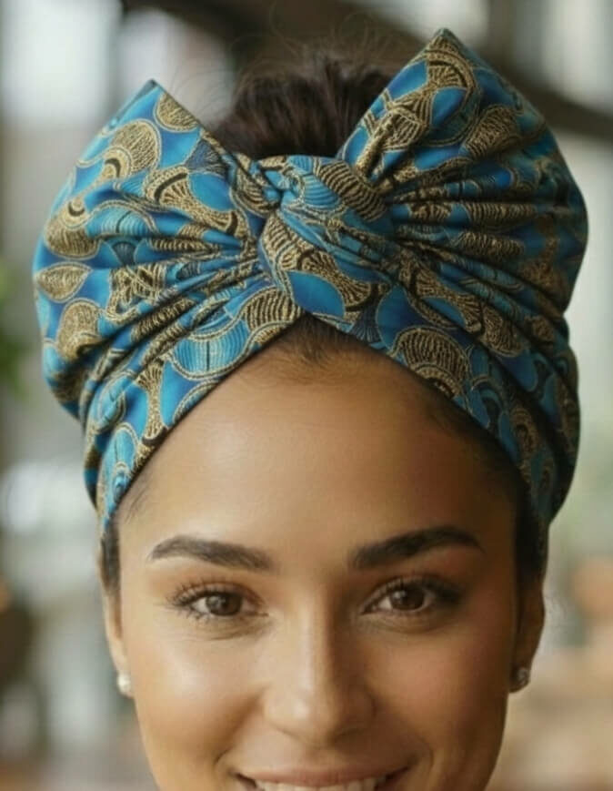 Turban Cassy turquoise Articulé