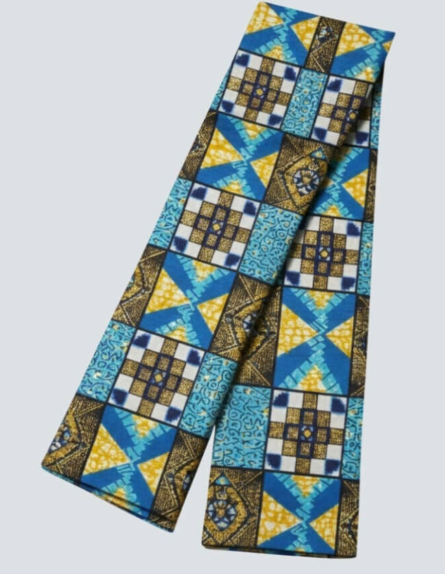 Turban Cassy bleu Articulé