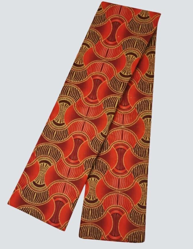 Turban Cassy orange articulé