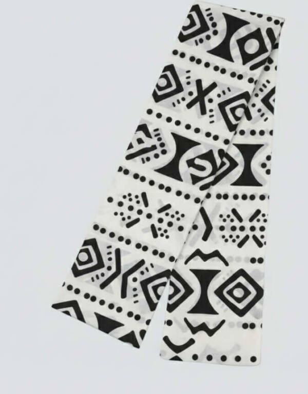 Turban Cassy bogolan blanc