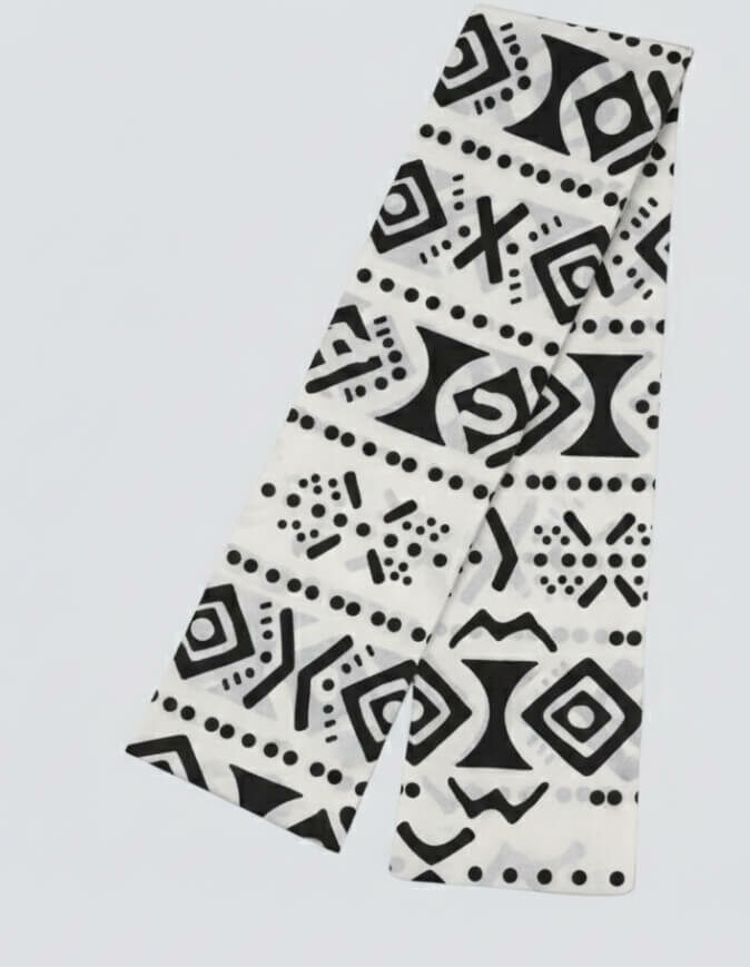 Turban Cassy bogolan blanc