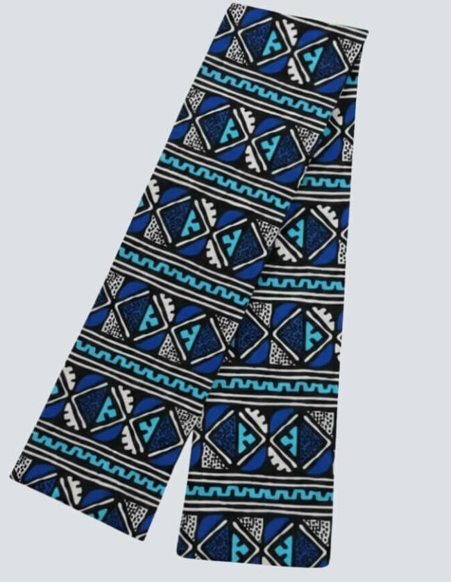 Turban Cassy bleu blanc