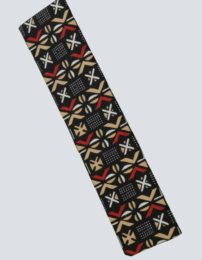 Turban Cassy bogolan rouge