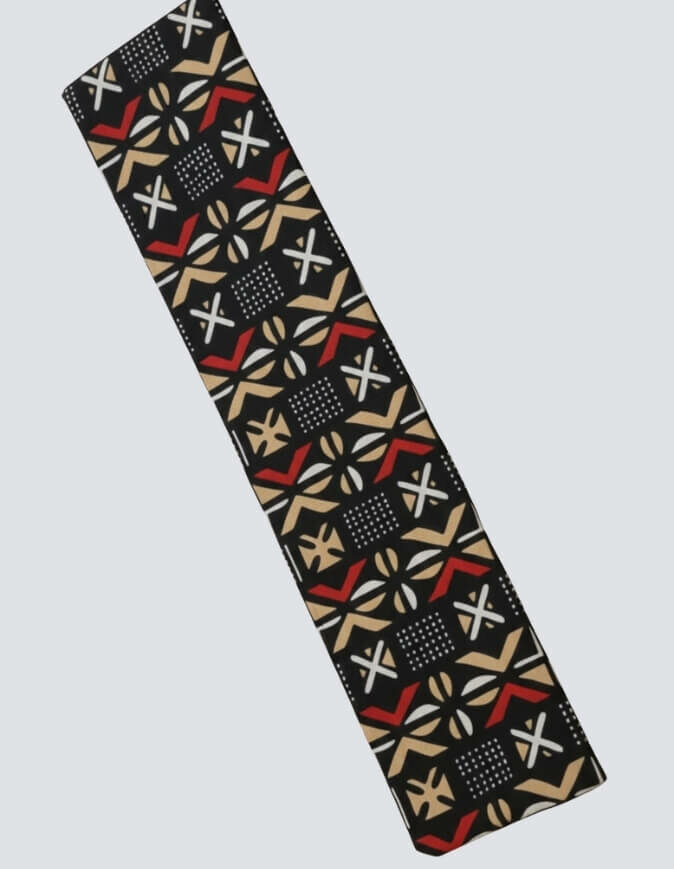 Turban Cassy bogolan rouge