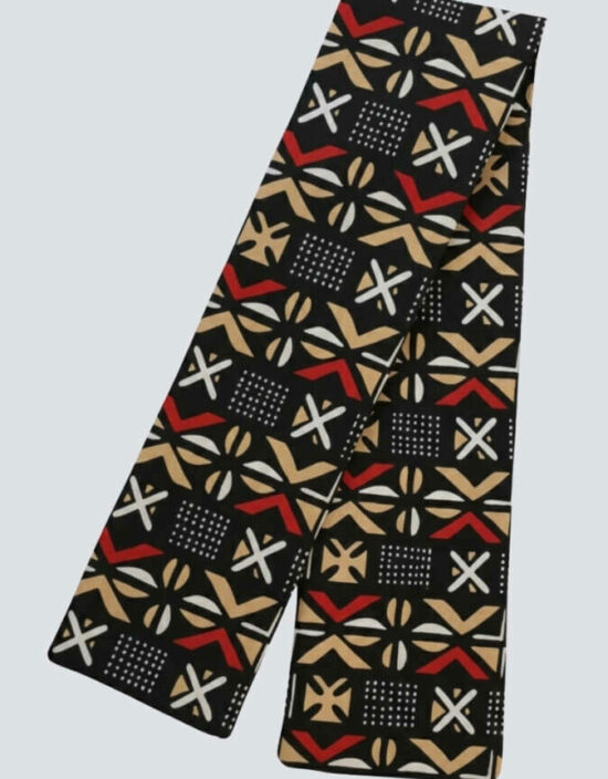 Turban Cassy bogolan rouge