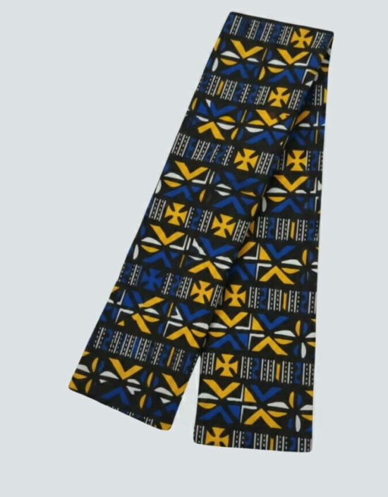 Turban Cassy jaune bleu