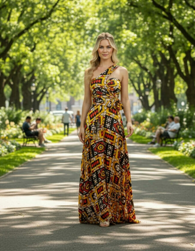 Robe BAMBARA Silk Bogolan bogolan robe silk soie africain femme été