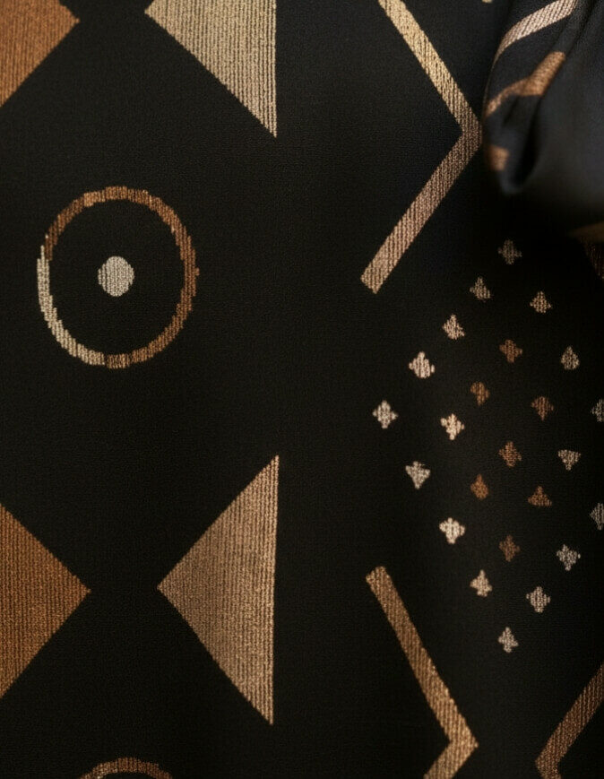 Robe BAMBARA Silk Bogolan bogolan robe silk soie africain femme été