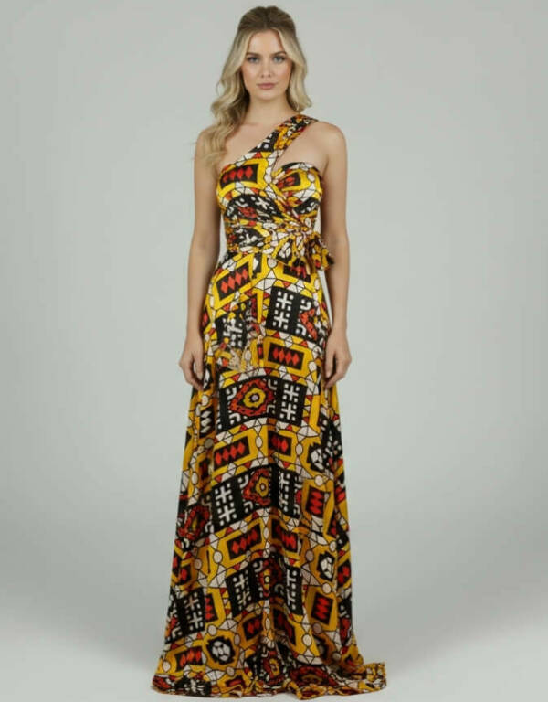 Robe BAMBARA Silk Bogolan bogolan robe silk soie africain femme été