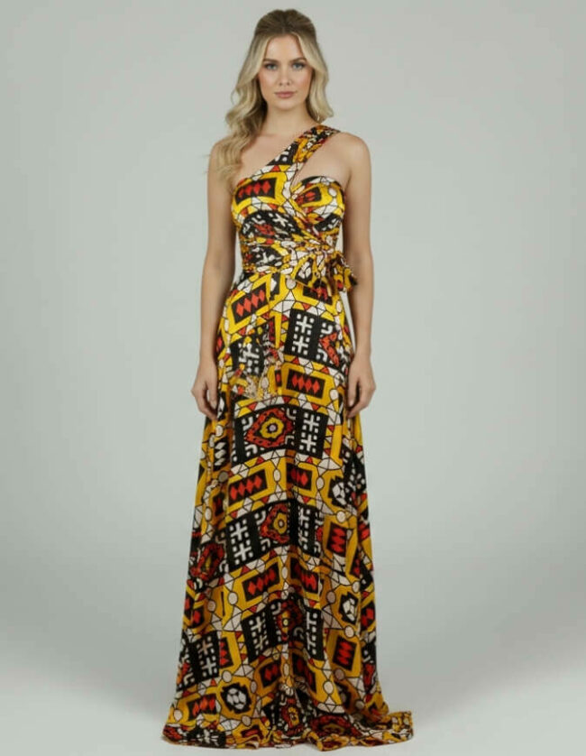 Robe BAMBARA Silk Bogolan bogolan robe silk soie africain femme été