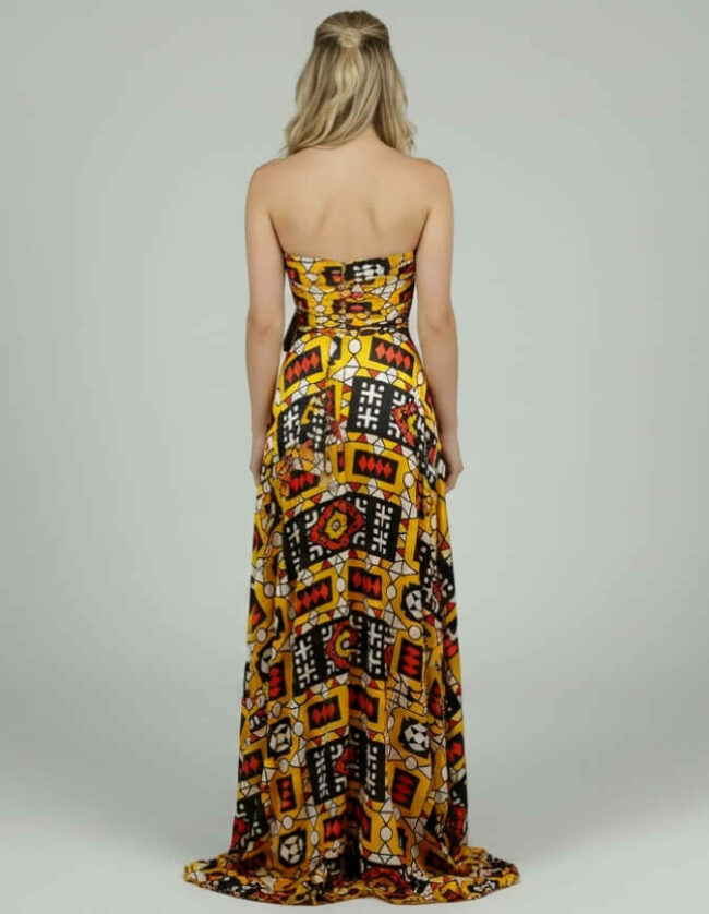 Robe BAMBARA Silk Bogolan bogolan robe silk soie africain femme été