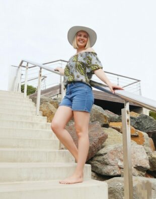 Top épaules dénudées feuillage haut vêtement femme wax africain tissu ankara