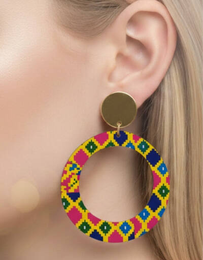 Boucles d'Oreilles Bamako multicolor