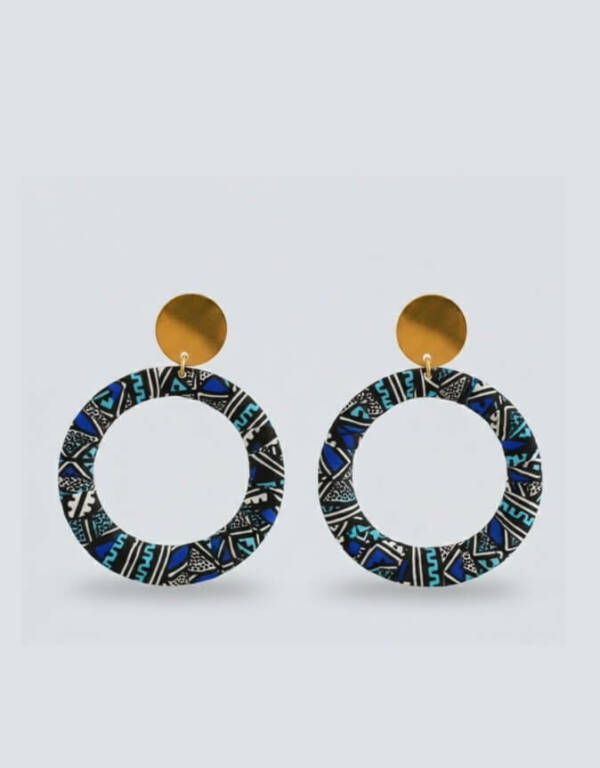 Boucles d'Oreilles Bamako bleu