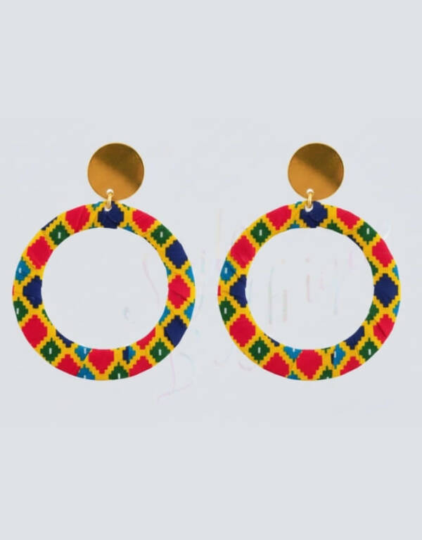 Boucles d'Oreilles Bamako multicolor