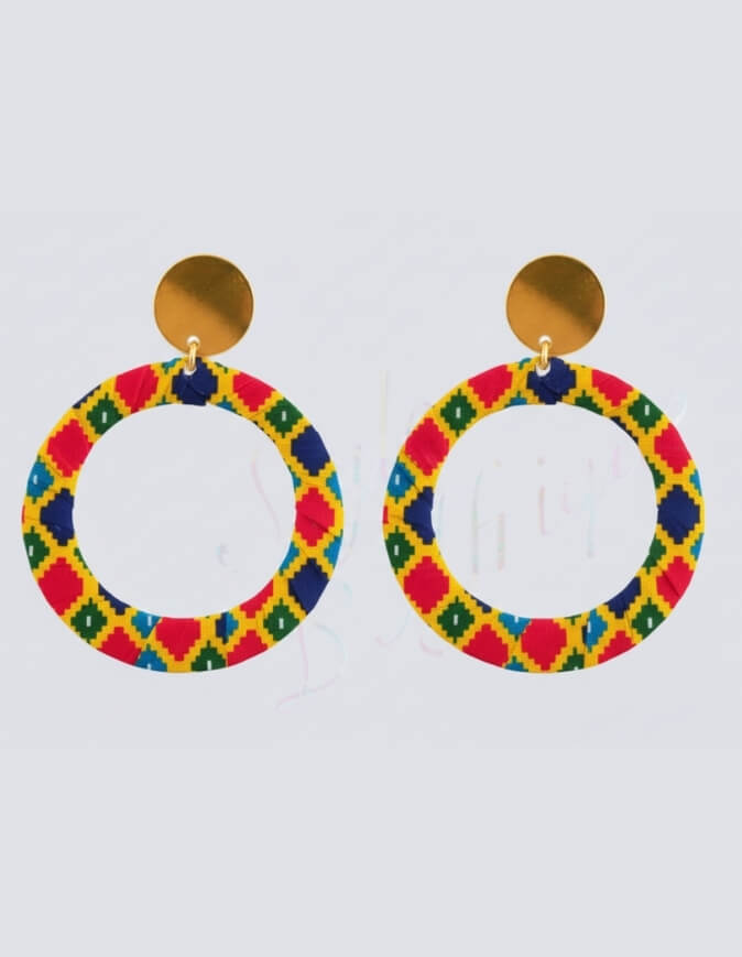 Boucles d'Oreilles Bamako multicolor