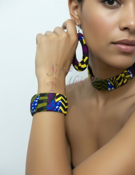 bracellet wax ankara africain ensemble boucle d'oreille collier et bracelet wax africain ankara. boucles d'oreilles pendantes wax tissu ankara. boucles d'oreilles créoles femme wax africain ethnique. bijoux wax femme africaine, bijoux fantaisie, breloque africaine, bijoux ethniques, bijoux bohème, bijoux traditionnel chic