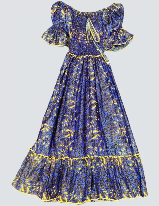 Jolie robe été évasée robe évasée wax africain femme. robe courte été wax africain bohème chic femme, robe de bal, robe été, robe de cérémonie femme, robe longue fleurie