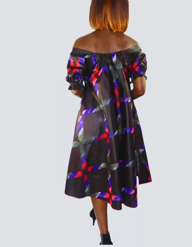 Robe été évasée bazin – Image 2