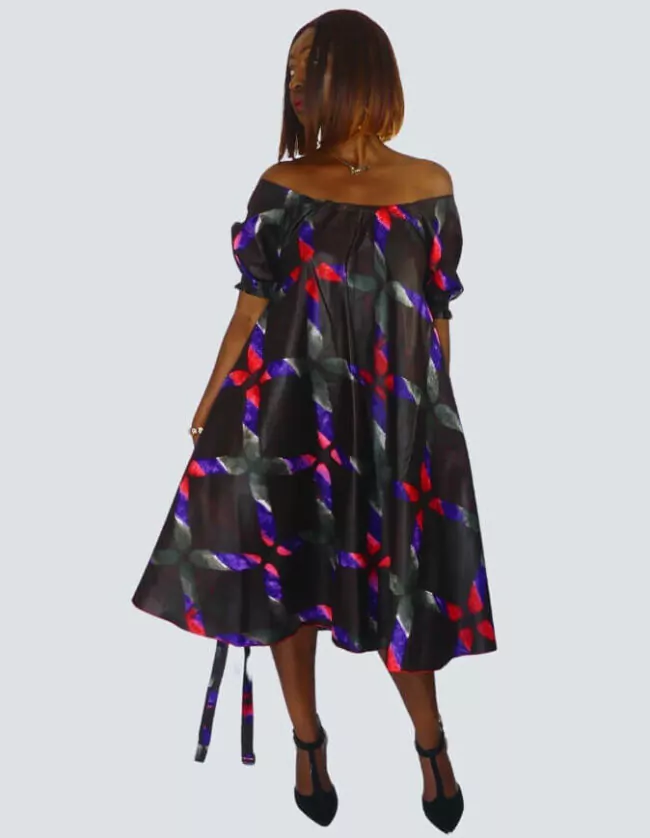 Robe été évasée bazin – Image 6