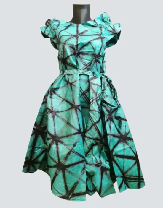 Robe été évasée bazin robe évasée wax africain femme. robe courte été wax africain bohème chic femme, robe de bal, robe été, robe de cérémonie femme, robe longue fleurie