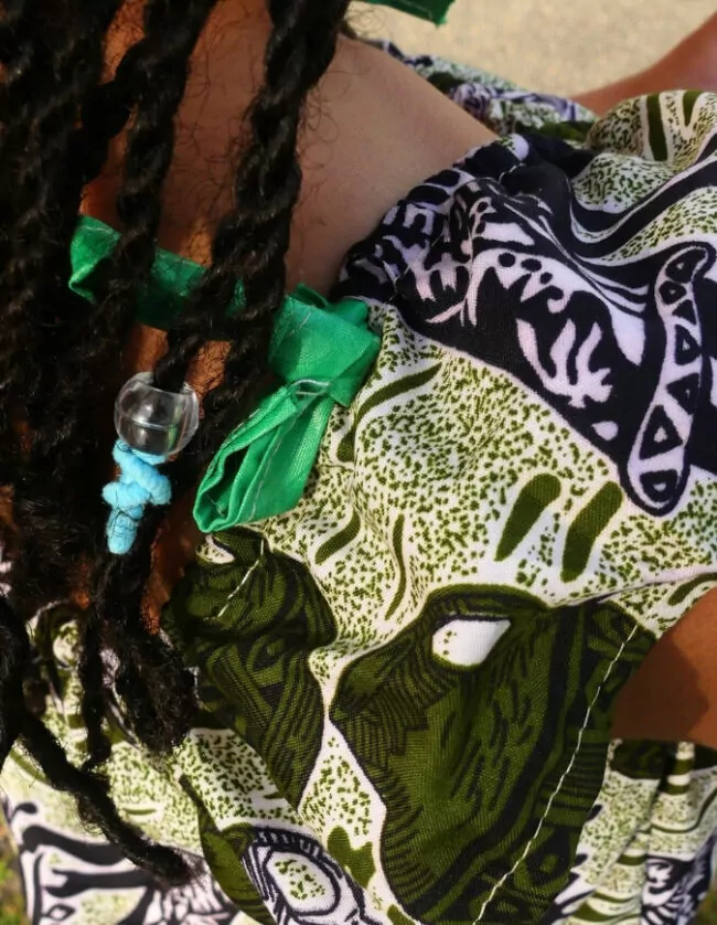 Robe Fillette pitchoune wax africain coton
