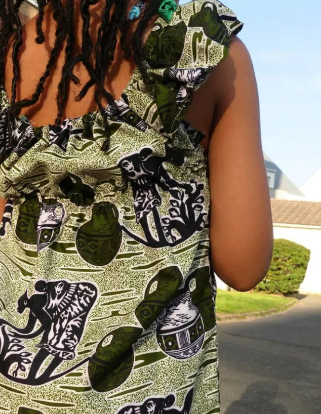 Robe Fillette pitchoune wax africain coton