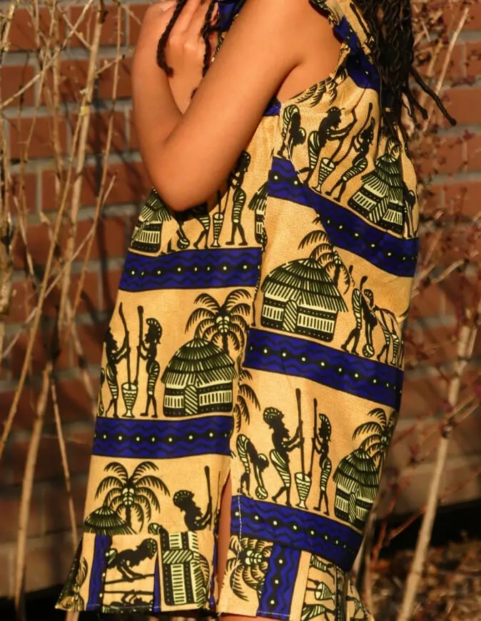 Robe lola wax africain fille