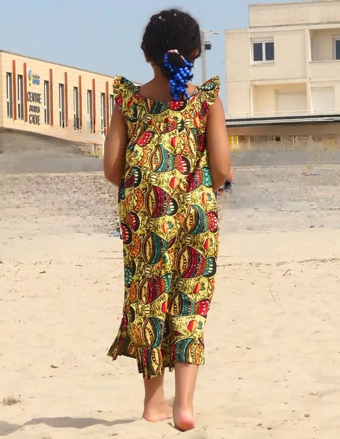 Robe fillette Troubadour WAX été en tissu africain coton