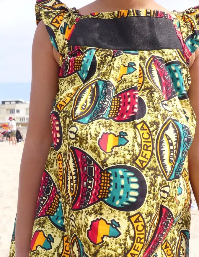 Robe fillette Troubadour WAX été en tissu africain coton